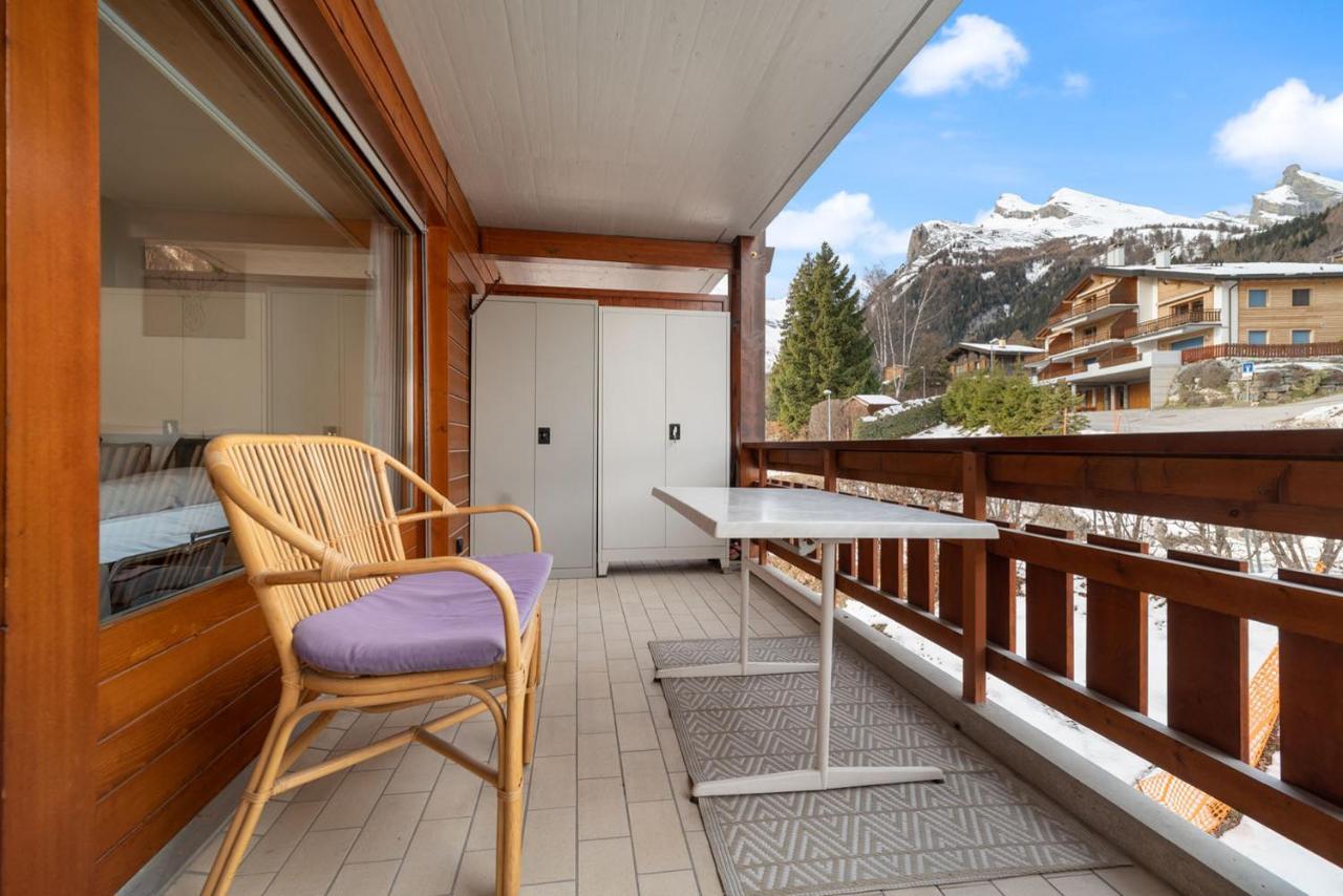 Charmant Studio Renove Situe Dans Les Bains D'Ovronnaz, Immeuble Les Sources Екстериор снимка